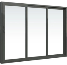 Gartenhaus Palmako Andrea 17,1+7,9 m² Schiebetür Isolierglas inkl. Fußboden 920 x 402 cm grau