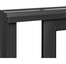 Gartenhaus Palmako Andrea 17,1+7,9 m² Schiebetür Isolierglas inkl. Fußboden 920 x 402 cm grau