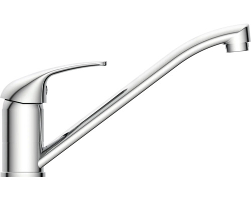 Mitigeur monocommande en métal avec bec haut