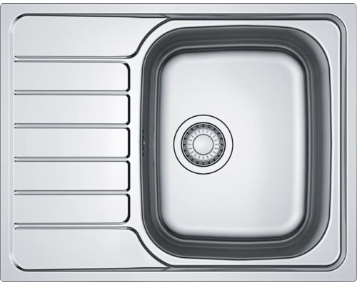 Évier en acier inoxydable avec égouttoir