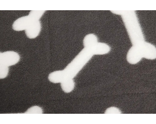 Fleece-Decke mit Knochenmuster