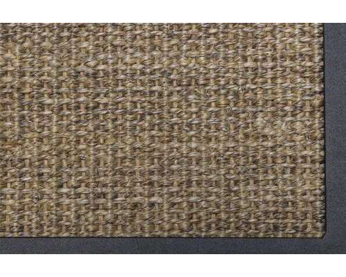 Tapis en fibres naturelles avec bordure
