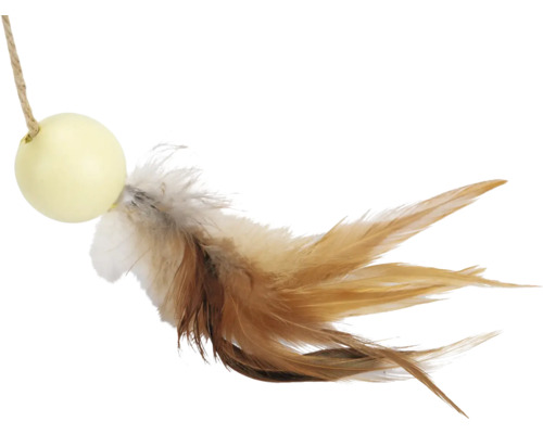 Jouet pour chat avec balle, corde et plumes
