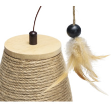 Arbre à chat avec corde et plume pour chats