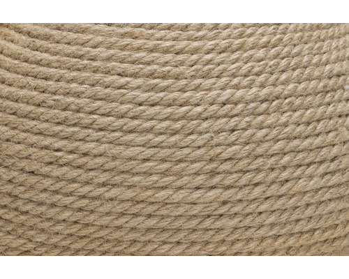 Gros plan de corde naturelle enroulée