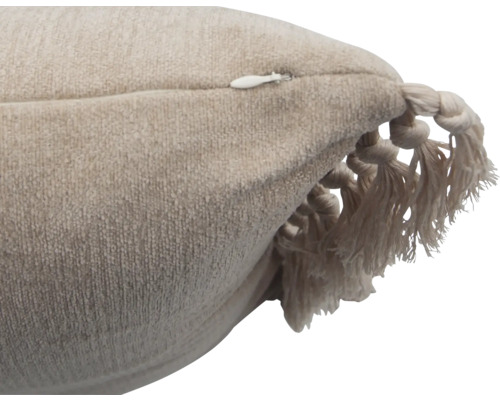 Coussin décoratif avec franges