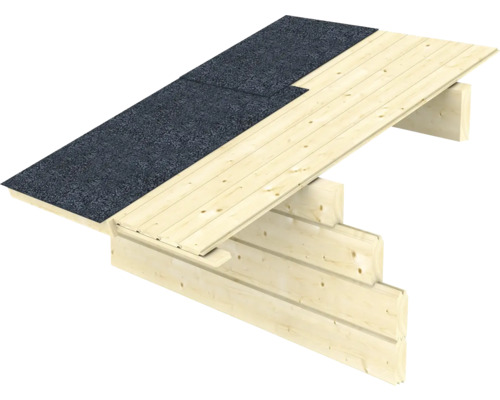 Holzkonstruktion mit Dachpappe