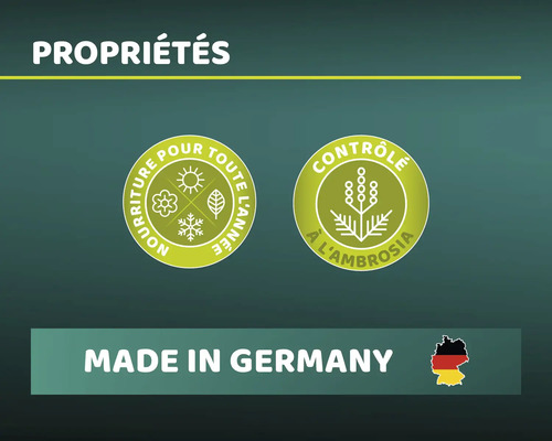 Symbole de nourriture pour toute l''année. Symbole de contrôle de l''ambroisie. Fabriqué en Allemagne.