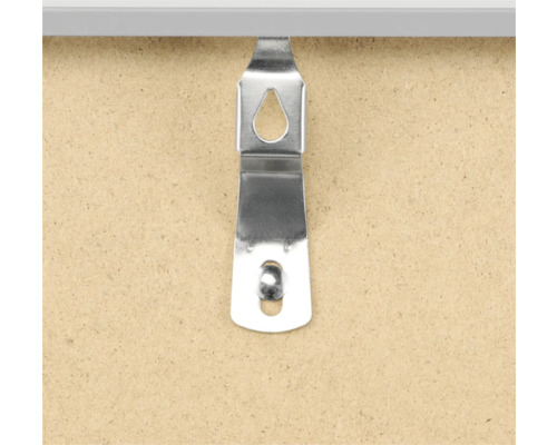 Support de suspension métallique pour fixation sur une plaque de bois