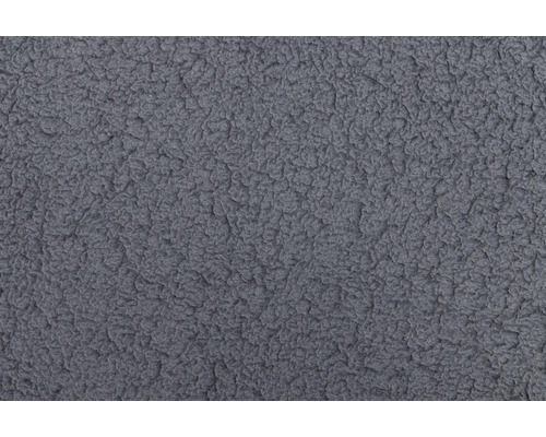 Nahaufnahme von grauem Teddy-Fleece-Stoff