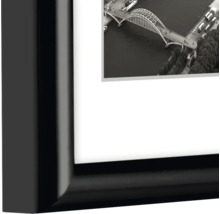 Cadre photo bois Rise blanc 15x20 cm