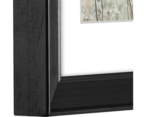 Vue détaillée d''un cadre photo noir