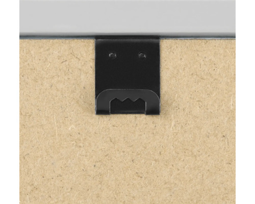 Vue détaillée d''un système de fixation pour une image