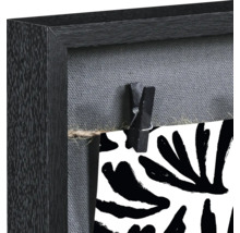 Cadre portrait Muro avec ficelle et agrafes noir 29,5x36,5 cm