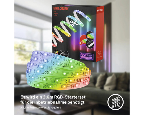 Briloner LED Band 2,6 Meter mit Verpackung