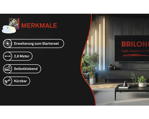 Caractéristiques : Extension du kit de démarrage, longueur 2,6 mètres, autocollant, raccourcissable