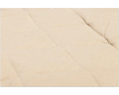 Nahaufnahme einer gesteppten Matratzenauflage