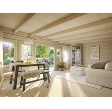 Gartenhaus Palmako Lisa 19,4 m² inkl. Fußboden 578 x 447 cm natur