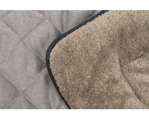 Hundebett mit gesteppter Oberseite und Teddyplüsch