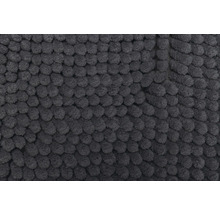 Tapis de bain gris avec structure à picots