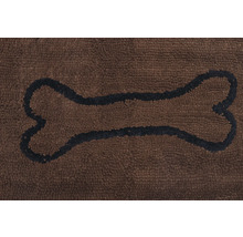 Tapis brun avec motif d''os