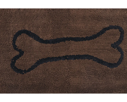 Brauner Teppich mit Knochenmuster