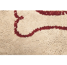 Detailansicht eines Teppichs mit Muster