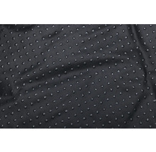 Vue détaillée d''un tissu noir avec des picots antidérapants