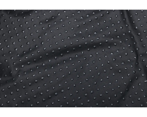 Vue détaillée d''un tissu noir avec des picots antidérapants