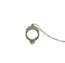 Cloche pendulaire avec cordon et batte en bois