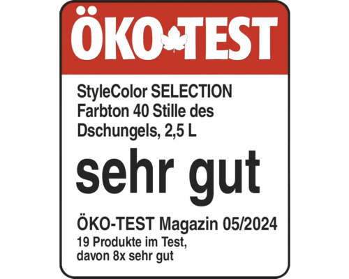 Öko-Test Siegel: Sehr gut