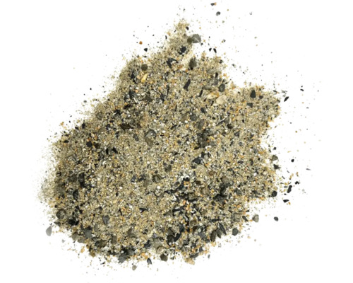 Sandhaufen mit Steinen