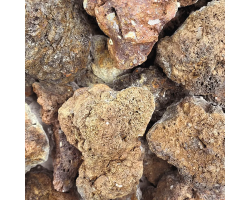 Gros plan de pierres de lave pour le jardinage