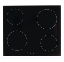 Plaque vitrocéramique avec quatre zones de cuisson