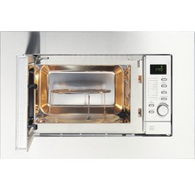 Micro-ondes ouvert avec plateau tournant et grille