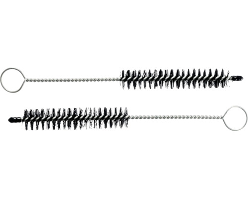 Zwei Reinigungsbürsten mit Drahtgriff und Schlaufe