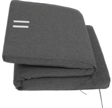 Coussins gris pour mobilier de jardin