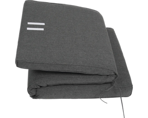 Coussins gris pour mobilier de jardin