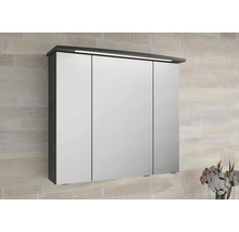 Jungborn Spiegelschrank VENTITRE 80 x 17 x 70,3 cm graphit struktur quer 3-türig J850.198050