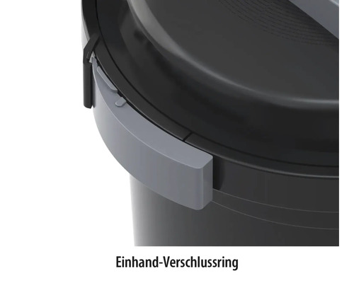 Vue détaillée de la bague de fermeture à une main