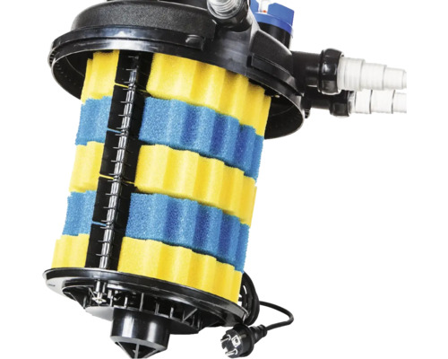 Filtre de bassin avec mousses filtrantes pour le nettoyage de l''eau du bassin