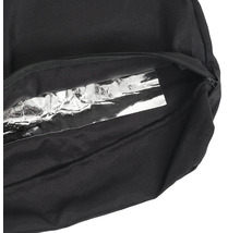 Sac noir avec fermeture éclair et doublure thermique