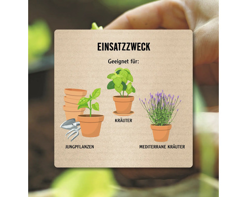 Informationen zur Verwendung von Anzuchterde für Jungpflanzen, Kräuter und mediterrane Kräuter