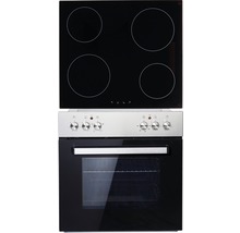 Cuisinière électrique avec plaque vitrocéramique et four
