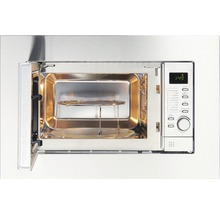Micro-ondes ouvert avec plateau tournant et grille