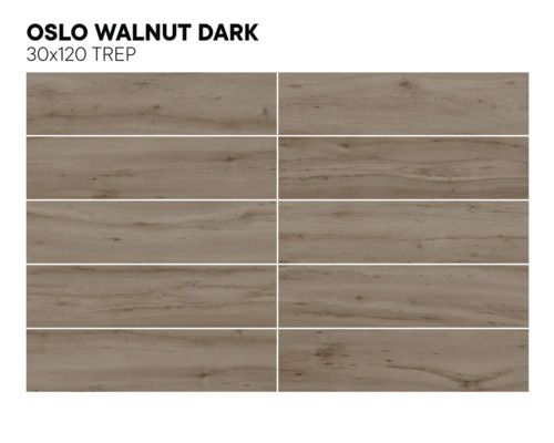 Dunkle Oslo Walnuss 30x120 Zentimeter Treppenfliese