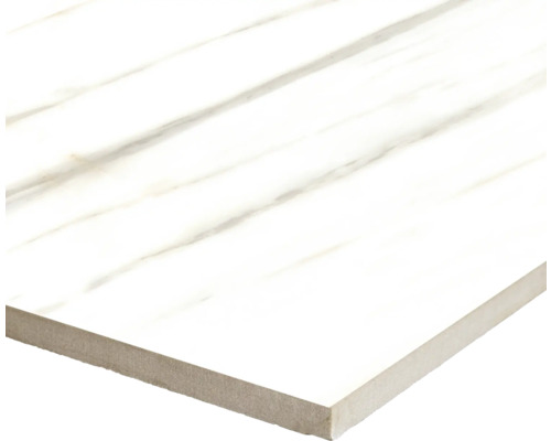 Carreau blanc aspect marbre