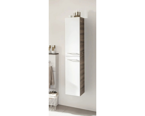 Armoire haute à deux portes pour la salle de bains