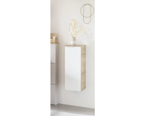 Meuble haut de salle de bains avec une porte