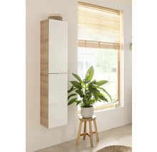 Armoire haute FACKELMANN B.brillant lxhxp 30 x 162 cm x 31,8 cm couleur de façade blanc brillant 84053